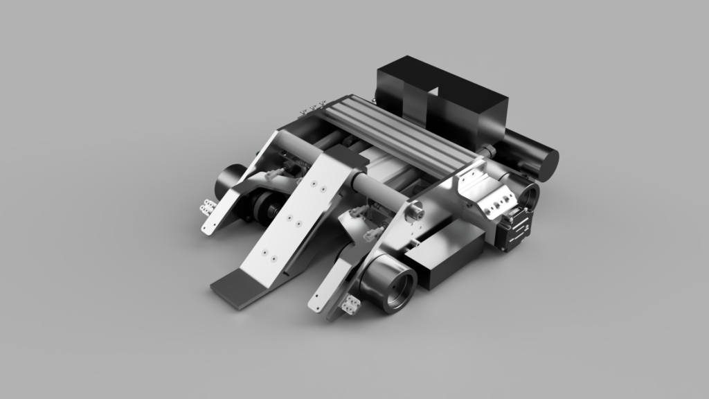 Picture showing a complex mechanical robot